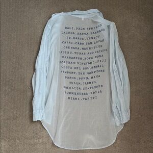 Sundry Destinations Island Button Down Shirt Size 3